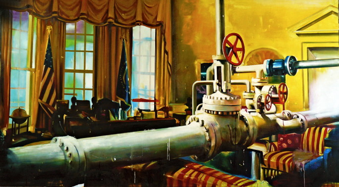 18.  Oval office pipe line