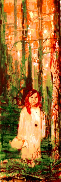 girl on the forest